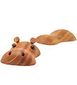 Hippopotame Fablewood - Rose - 4 cm - Naturel Hippopotame Fablewood - Rose - 4 cm - Naturel