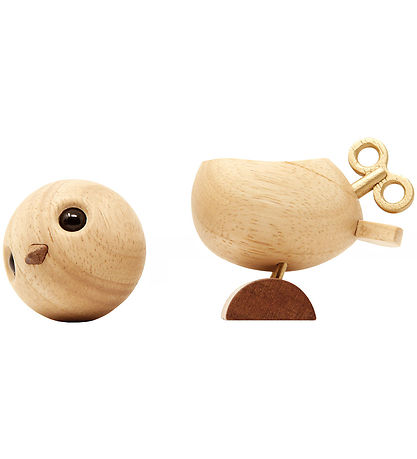 Fablewood H.C. Andersen - Næturgali - 8 cm - Náttúrulegt/Gull