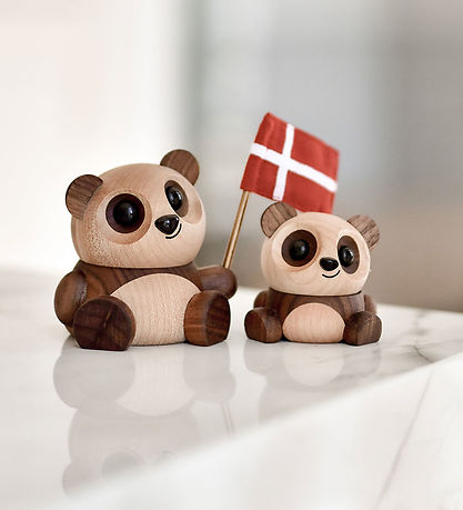 Fablewood Panda - Pom Pom - 6 cm - Natural