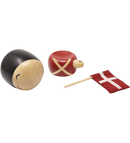 Fablewood Garder - Frederik - 7.5 cm - Natural/Red/Black