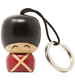Fablewood Garder-Keychain - Vincent - 4 cm - Natural/Red/Black Fablewood Garder-Keychain - Vincent - 4 cm - Natural/Red/Black