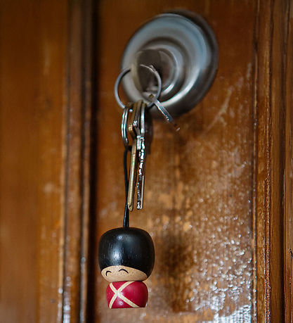 Fablewood Garder-Keychain - Vincent - 4 cm - Natural/Red/Black