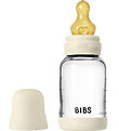 BIBS Feeding Bottle - 120 mL - Glass/Natural Rubber - Ivory BIBS Feeding Bottle - 120 mL - Glass/Natural Rubber - Ivory