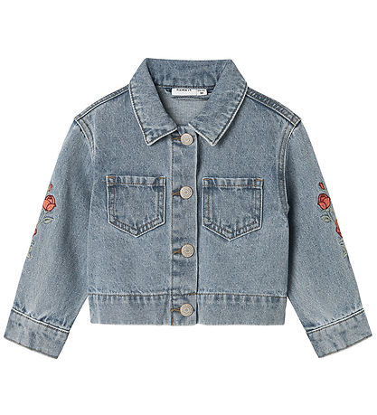 Name It Denim Jacket - NmfConny - Light Blue Denim/Rose