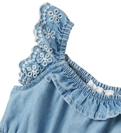 Name It Summer Romper - NbfHill - Light Blue Denim Name It Summer Romper - NbfHill - Light Blue Denim