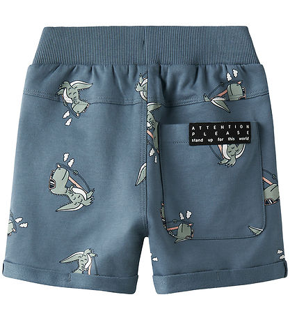 Name It Sweat Shorts - NmmVermo - Blue Mirage/Dino Surf