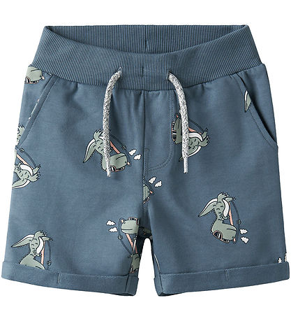 Name It Sweat Shorts - NmmVermo - Blue Mirage/Dino Surf