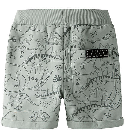 Name It Sweat Shorts - NmmVermo - Aqua Gray/Tone Dino