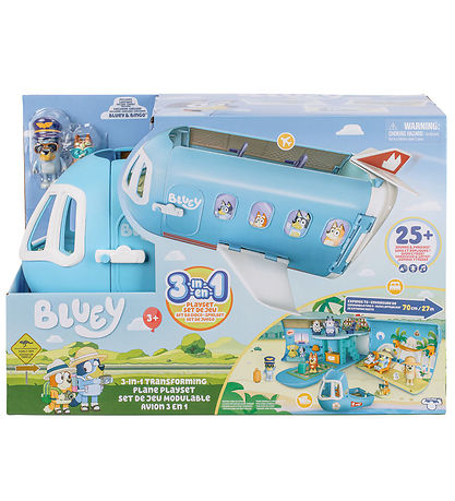 Bluey Ensemble de Jeu av. Son - Transformable Vol -3-in-1 Bluey Ensemble de Jeu av. Son - Transformable Vol -3-in-1