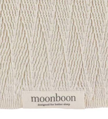Moonboon Blanket - Knitted - 100x80 cm - Nature
