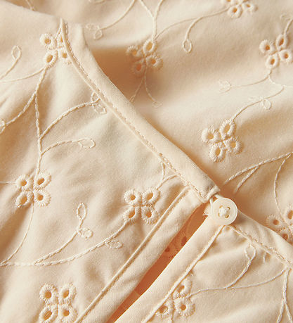 Chemise m/c Name It - NkfVioleta - Crème au beurre av. Broderie 