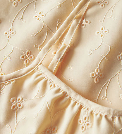 Name It Kleid - NkfVioleta - Buttercreme m. Strickerei Anglaise