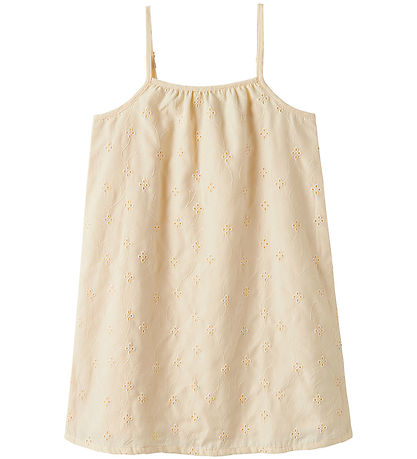 Name It Kleid - NkfVioleta - Buttercreme m. Strickerei Anglaise