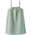Name It Dress - NkfVioleta - Aqua Gray w. Embroidery Anglaise