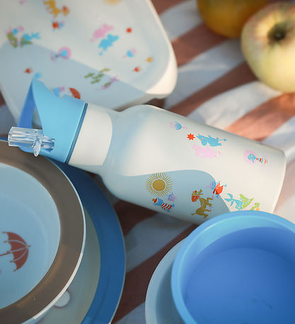 Rätt Start Thermofles - Mumi - Roestvrij Staal - 340 ml - Blauw Rätt Start Thermofles - Mumi - Roestvrij Staal - 340 ml - Blauw