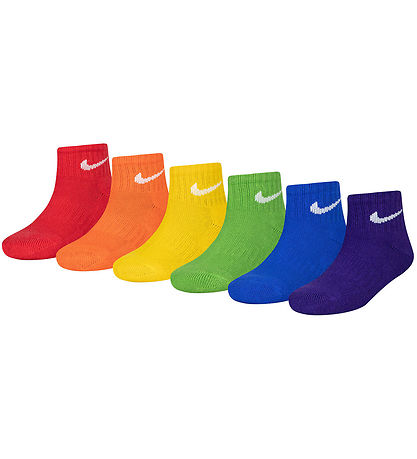 Nike Ankle Socks - Cushioned - Dri-Fit - 6-Pack - Multi