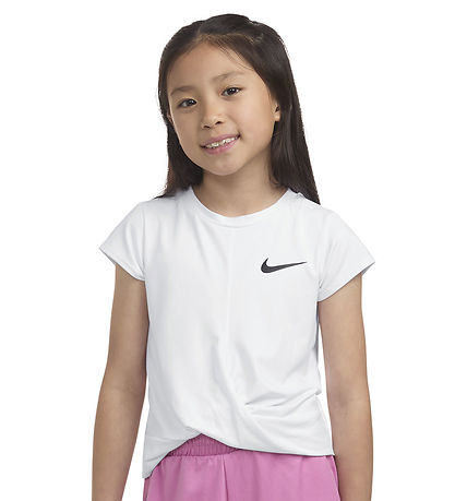 Nike T-Shirt - Dri-Fit - Weiß m. Logo