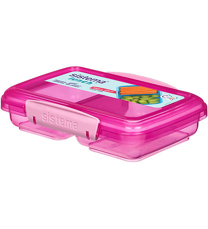 Boîte à Repas Sistema - Small Divisé - 350 ml - Rose Boîte à Repas Sistema - Small Divisé - 350 ml - Rose