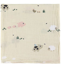 Done by Deer Baby Swaddle - Muslin - 120x120 cm - Tiny Farm - Sa