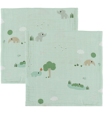 Done by Deer Muslin Cloth - 2-Pack - 65x65 cm - Playground - Blu