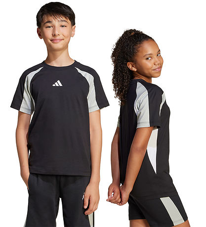 adidas Performance T-shirt - J CB T - Black w. Logo