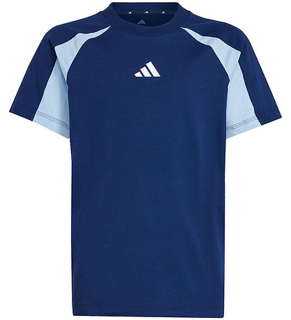 adidas Performance T-shirt - J CB T - Blue w. Logo