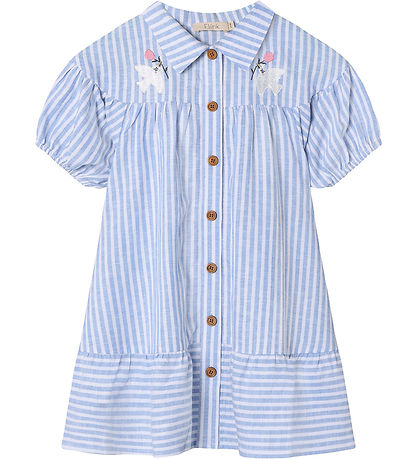 Fliink Dress - Viruses - Dream Blue/Cloud Dancer