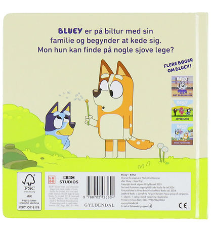 Forlaget Gyldendal Book - Bluey - Car trip Forlaget Gyldendal Book - Bluey - Car trip