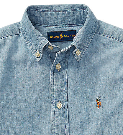 Polo Ralph Lauren Gallaskyrta - Blátt Polo Ralph Lauren Gallaskyrta - Blátt