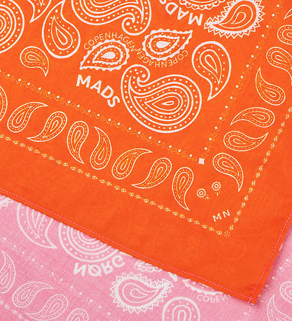 Mads Nørgaard Scarf - 55x55 cm - Pink/Orange