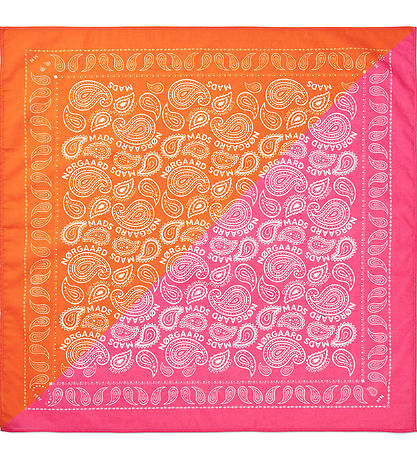 Mads Nørgaard Scarf - 55x55 cm - Pink/Orange