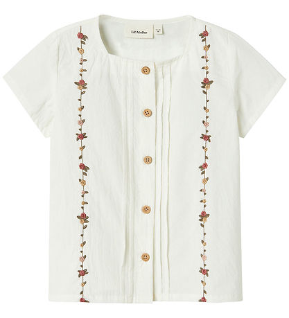 Lil' Atelier Shirt - NmfJolene - Coconut Milk w. Flowers