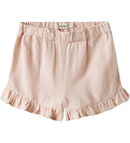 Lil' Atelier Shorts - NmfDolie - Viscose/Linen - Peach Blush