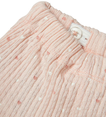 Lil' Atelier Shorts - Rib - NbfHulla - Peach Blush w. Hearts Lil' Atelier Shorts - Rib - NbfHulla - Peach Blush w. Hearts