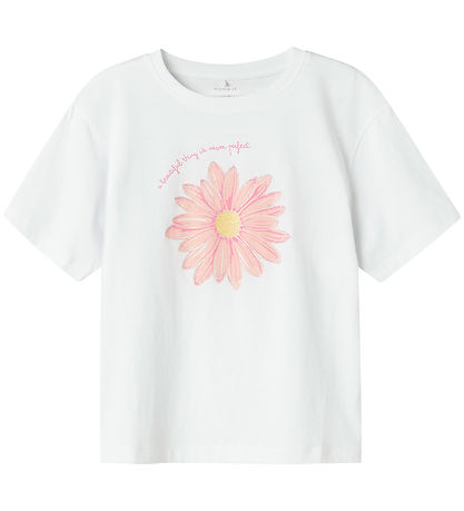 Name It T-shirt - NkfHelka - Lucent White