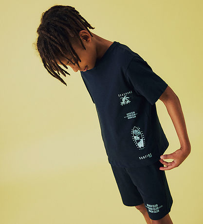 Name It T-shirt - NkmHirlan - Dark Sapphire w. Print