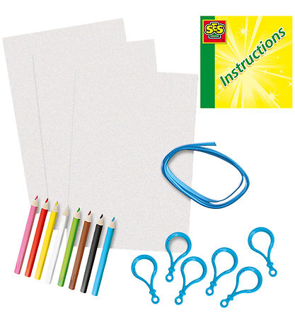 SES Creative Creation Set - Shrink wrap - Dinosaur Key rings