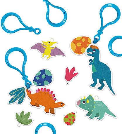 SES Creative Creation Set - Shrink wrap - Dinosaur Key rings