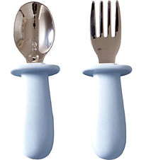 Jack o Juno Cutlery - Silicone/Stainless Steel - Pale Blue Jack o Juno Cutlery - Silicone/Stainless Steel - Pale Blue