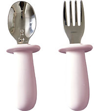 Jack o Juno Cutlery - Silicone/Stainless Steel - Light Pink Jack o Juno Cutlery - Silicone/Stainless Steel - Light Pink