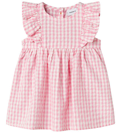 Name It Dress - NbfHalmi - Cameo Pink w. Checs Name It Dress - NbfHalmi - Cameo Pink w. Checs