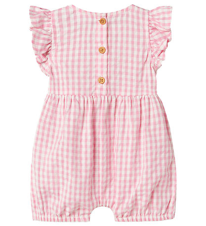 Name It Summer Romper - NbfHalmi - Cameo Pink w. Checs