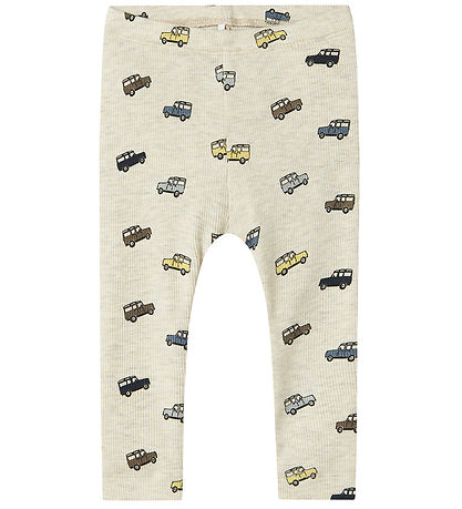 Name It Leggings - Rib - NbmHukab - Peyote Melange m. Auto's Name It Leggings - Rib - NbmHukab - Peyote Melange m. Auto's