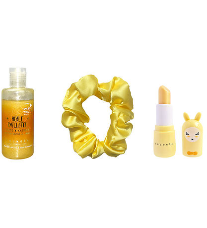 Inuwet Gift Set - Lip balm/Glitter oil/Scrunchie - Monoi/Pineap Inuwet Gift Set - Lip balm/Glitter oil/Scrunchie - Monoi/Pineap