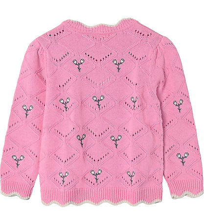 Fliink Cardigan - Knitted - Mela Flower - Begonia Pink