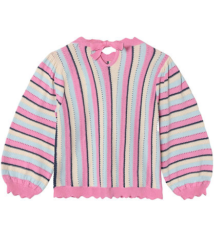 Fliink Blouse - Knitted - Bowie Stripe - Sandshell Multi Fliink Blouse - Knitted - Bowie Stripe - Sandshell Multi