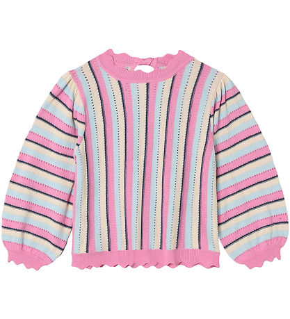 Fliink Blouse - Knitted - Bowie Stripe - Sandshell Multi Fliink Blouse - Knitted - Bowie Stripe - Sandshell Multi