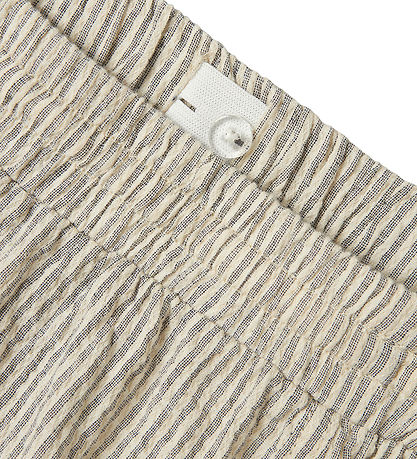LMTD Shorts - NlmHugo - Turtledove w. Stripes