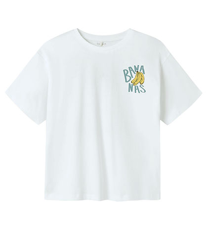 T-Shirt Name It - NkmJacob - Bright White/Lemon Drop T-Shirt Name It - NkmJacob - Bright White/Lemon Drop