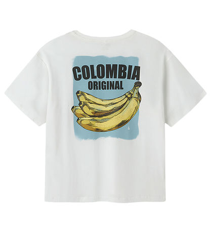 Name It T-shirt - NkmJacob - Bright White/Mjölkig Blue